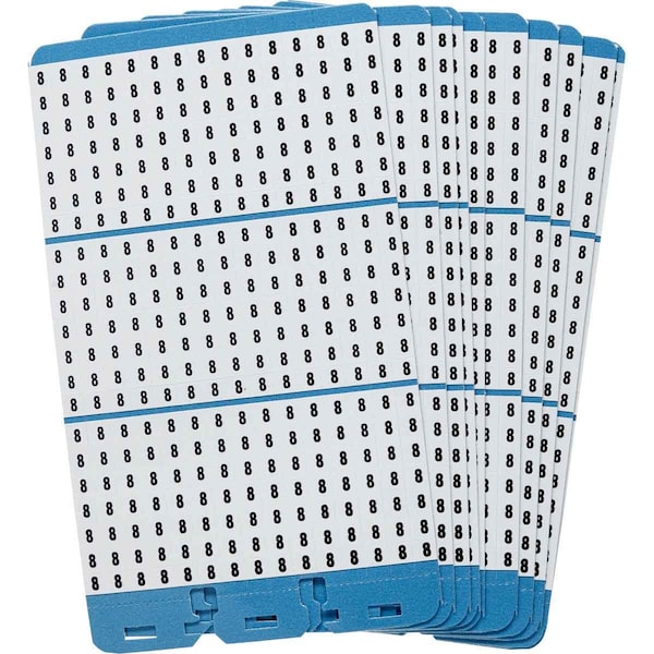 Porta-Pack Wire Marker Book Refill Repositionable Vinyl Cloth 8, 450 Total, 10PK